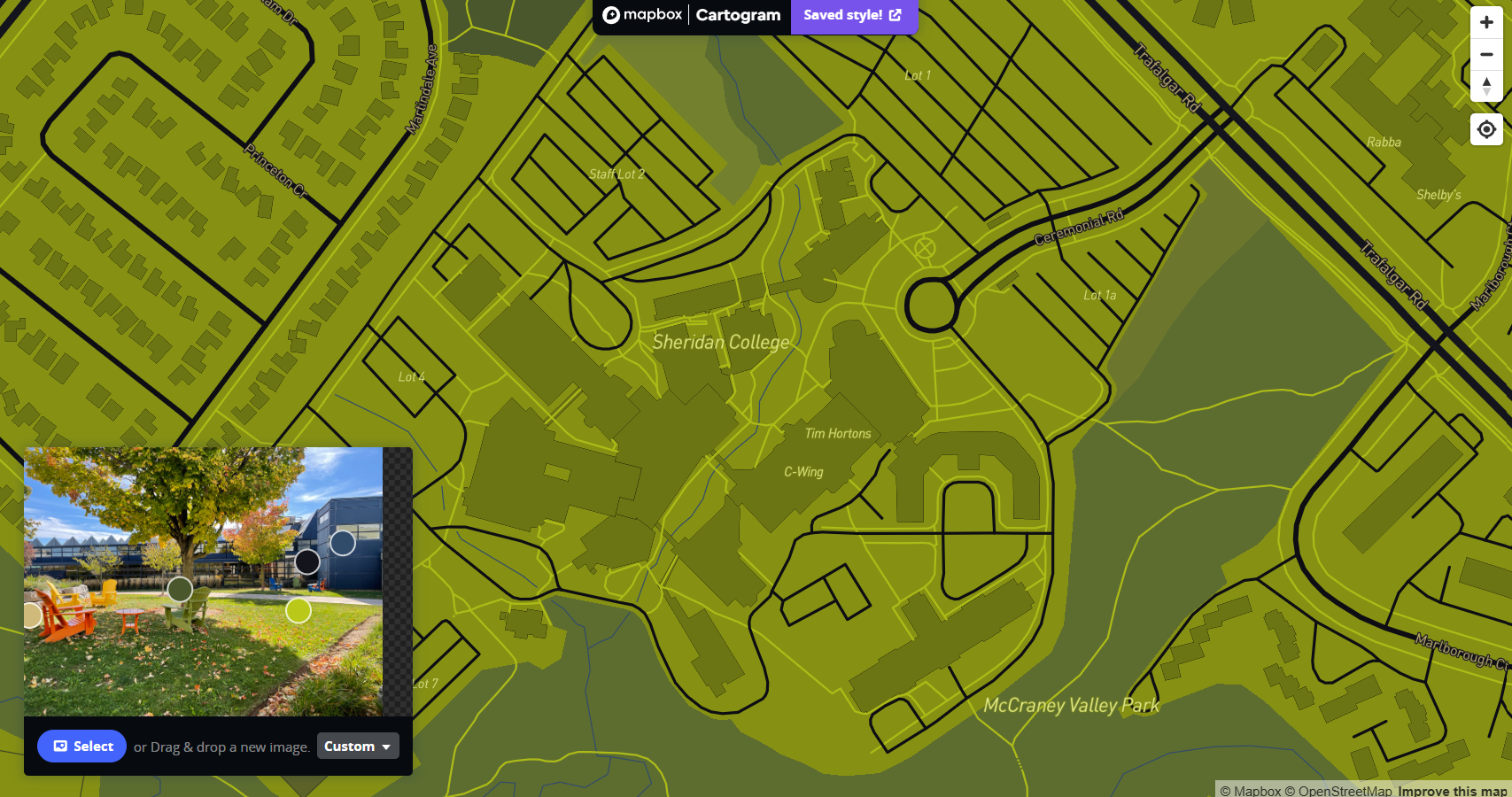 First try at using cartogram. I was playing around with the colours majority of this activity.