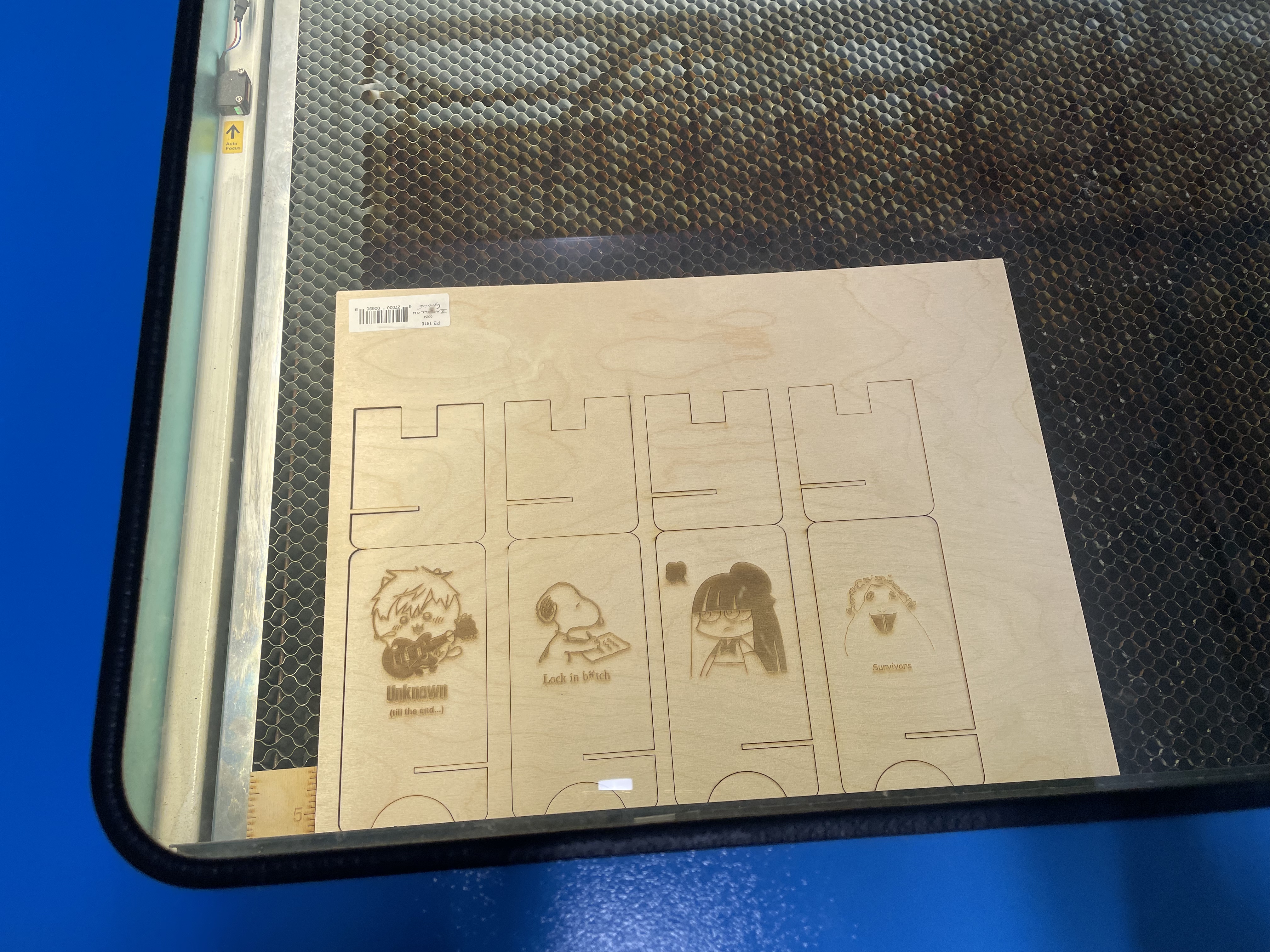 The finished product. The fourth year, Marina, who helped us during this process informed us that we have to wait for a little bit after it finished so the smoke can go through the ventilation system.