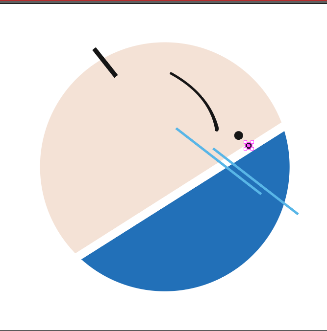 This is my first iteration of my self portrait on Illustrator. All details were included except the TED logo.