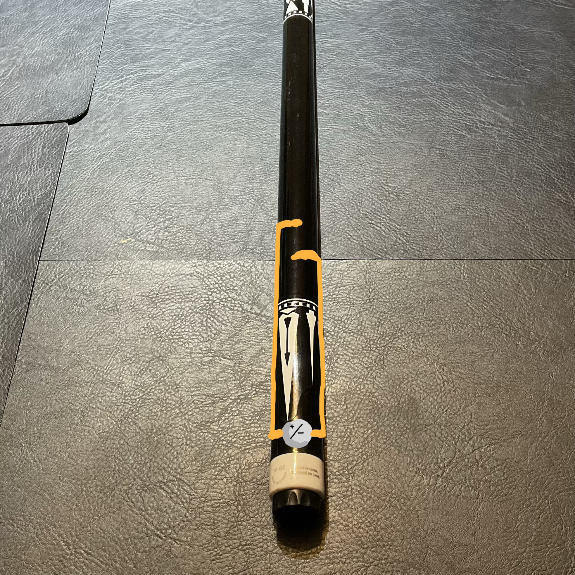 Rough layout of the circuits on the handle. It will have an area to complete the circuit