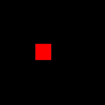 By implementing code from the first sketch, I made it so that the direction you press will move the square while changing it's colour.